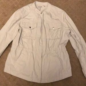 Liz Claiborne Light Gray Jacket L
